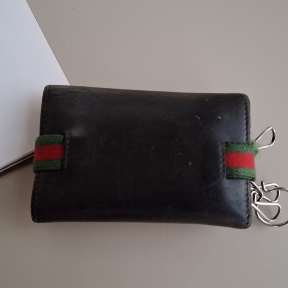Gucci Black signature leather key holder wallet - Picture 2 of 14